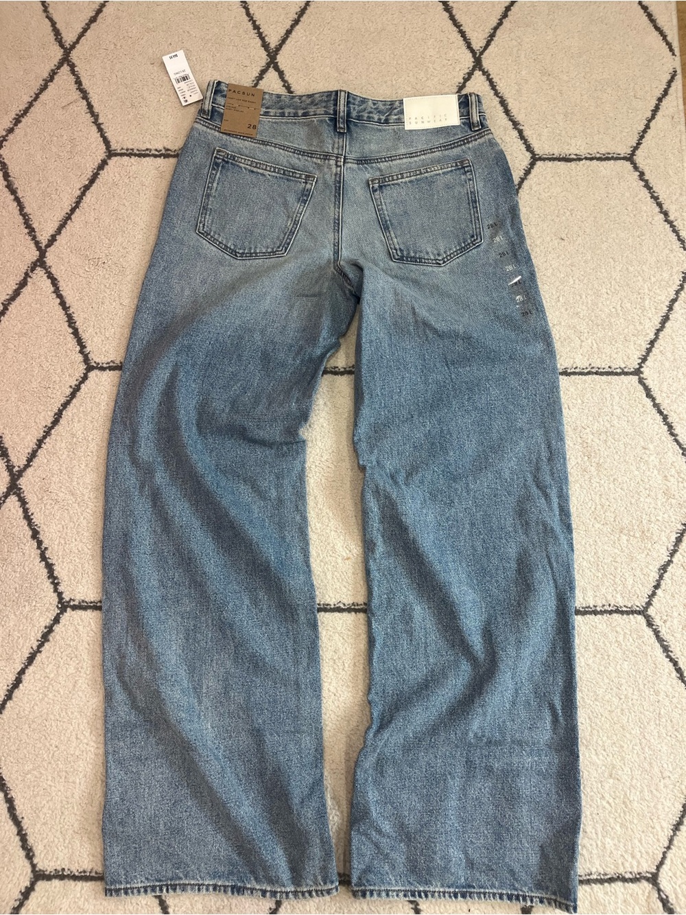 PacSun Women's Straight Leg Jeans - Light Blue